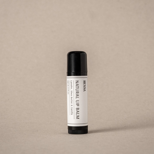 Natural Lip Balm – Hexsa – organic lip balm with lanolin, shea, coconut and vanilla